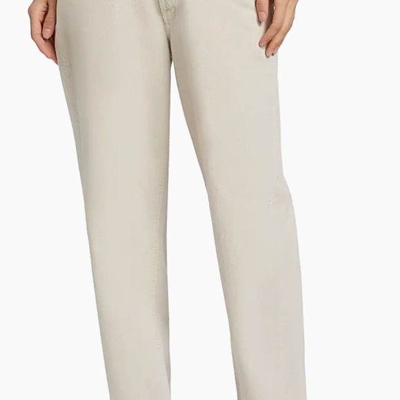 Agolde V-Waist Baggy Straight Leg Jeans- Scone Khaki, Size 27 - Picture 5 of 5